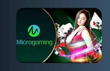 โลโก้ค่าย Microgaming ในห้อง VIP ของ D55